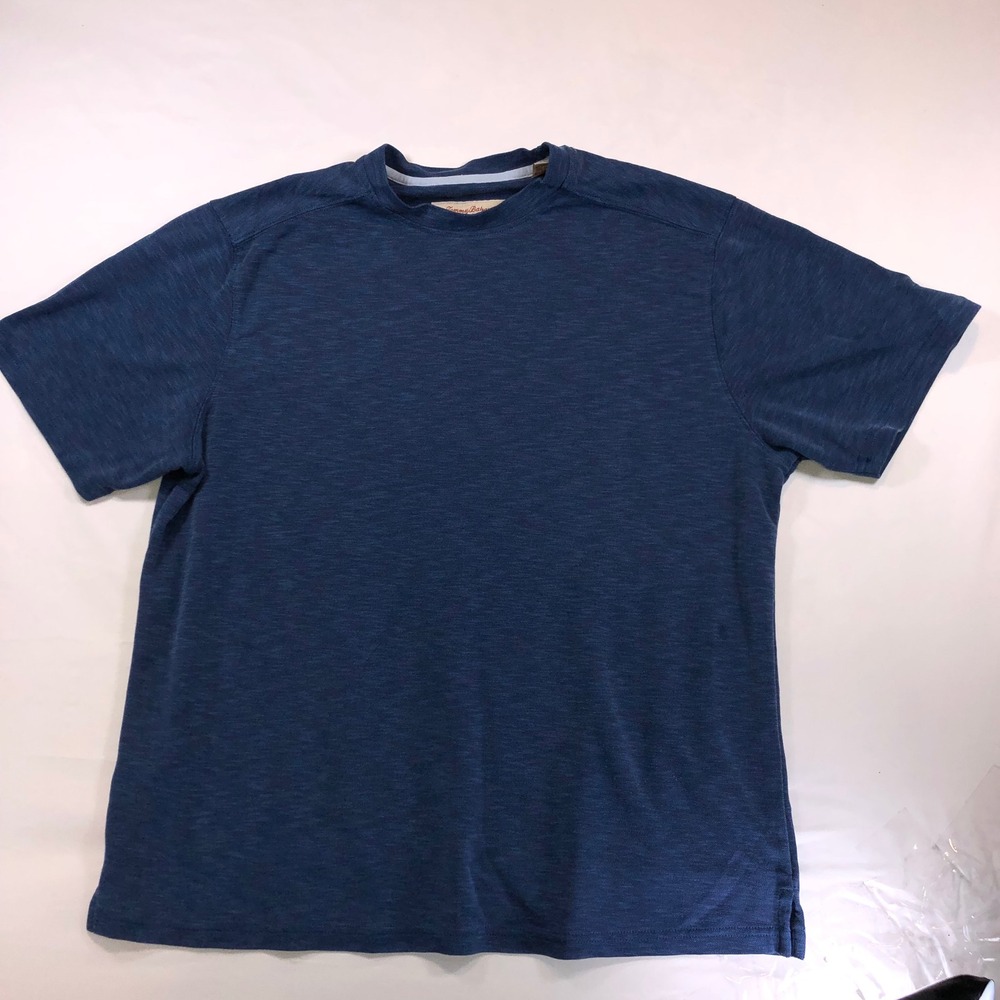 Tommy Bahama Mens Blue Modal Blend Short Sleeve Crew Neck T-Shirt Size Medium